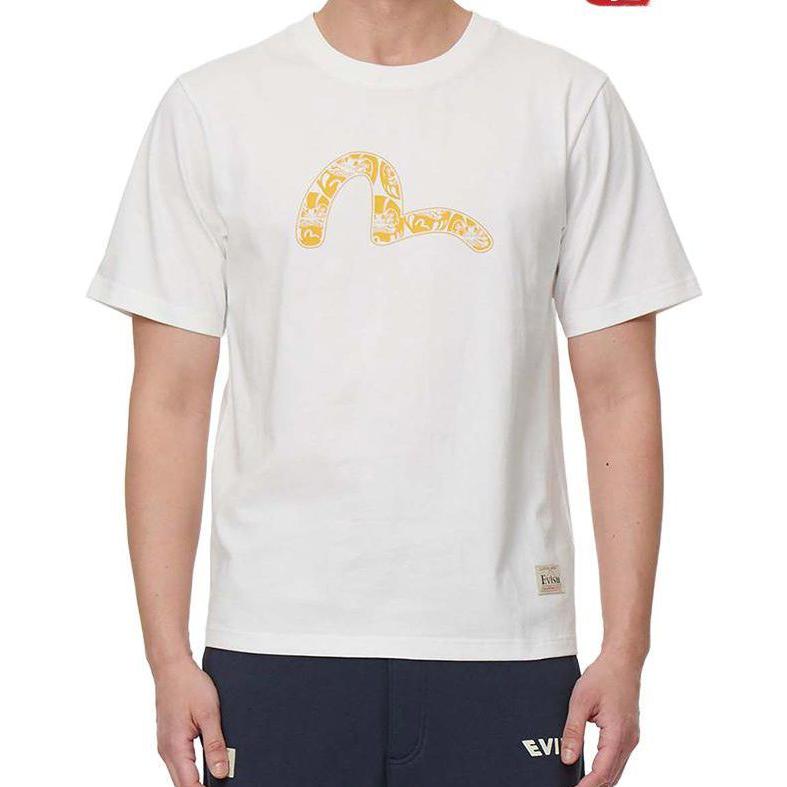 Evisu T-Shirts Men's Crew Neck Moderate Straight Fit 2ESHTM2TS523XXCT