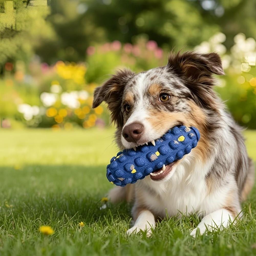 Flexible Dog Corn Molars Corn Shape Pet Teeth Cleaning Toy Creative Dog Teething Stick  Home Play
