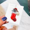 Yimu Alloy Christmas Brooch - Santa Claus & Tree Ornament Corsage