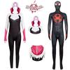 2023 Spider-man Miles Gwen Cosplay Costume Women's Spider-man Jumpsuit Milk Silk Fabric