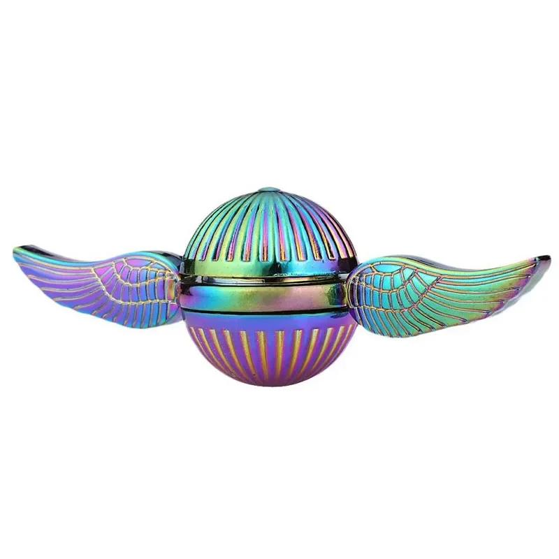 Golden Snitch Fidget Spinner Metal Antistress Hand Fingertip Gyro Rotation Cupid Spinning Top Toys for Kid Adults Autism ADHD