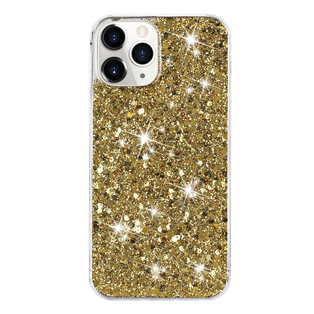 For iPhone 11 Pro Cover Sparkle Sequins Epoxy Shockproof TPU Phone Case