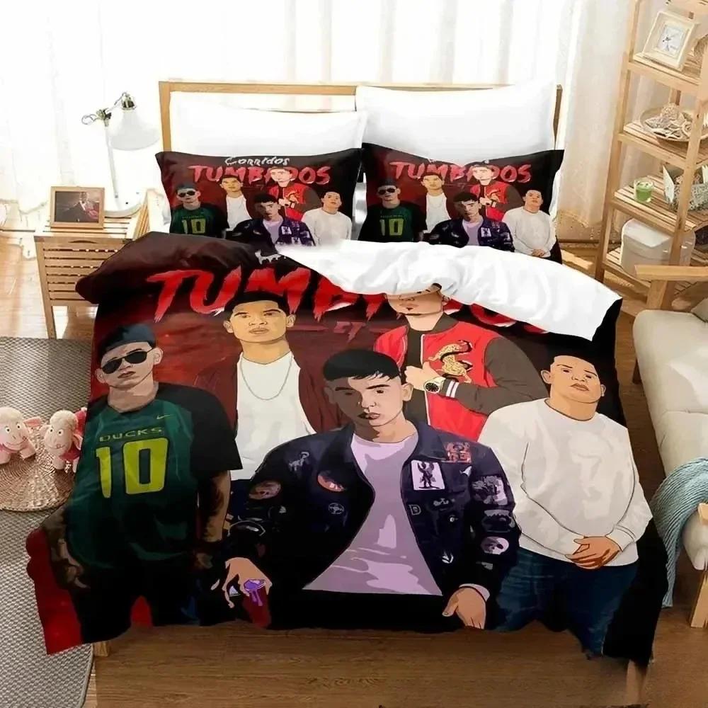 New 3D Print Music B-Bplus Natanael Cano Beding Set Double Twin King Soft Duvet Cover Warm Comforter Pilowcase Young Boys Young Girls Adult Peoples