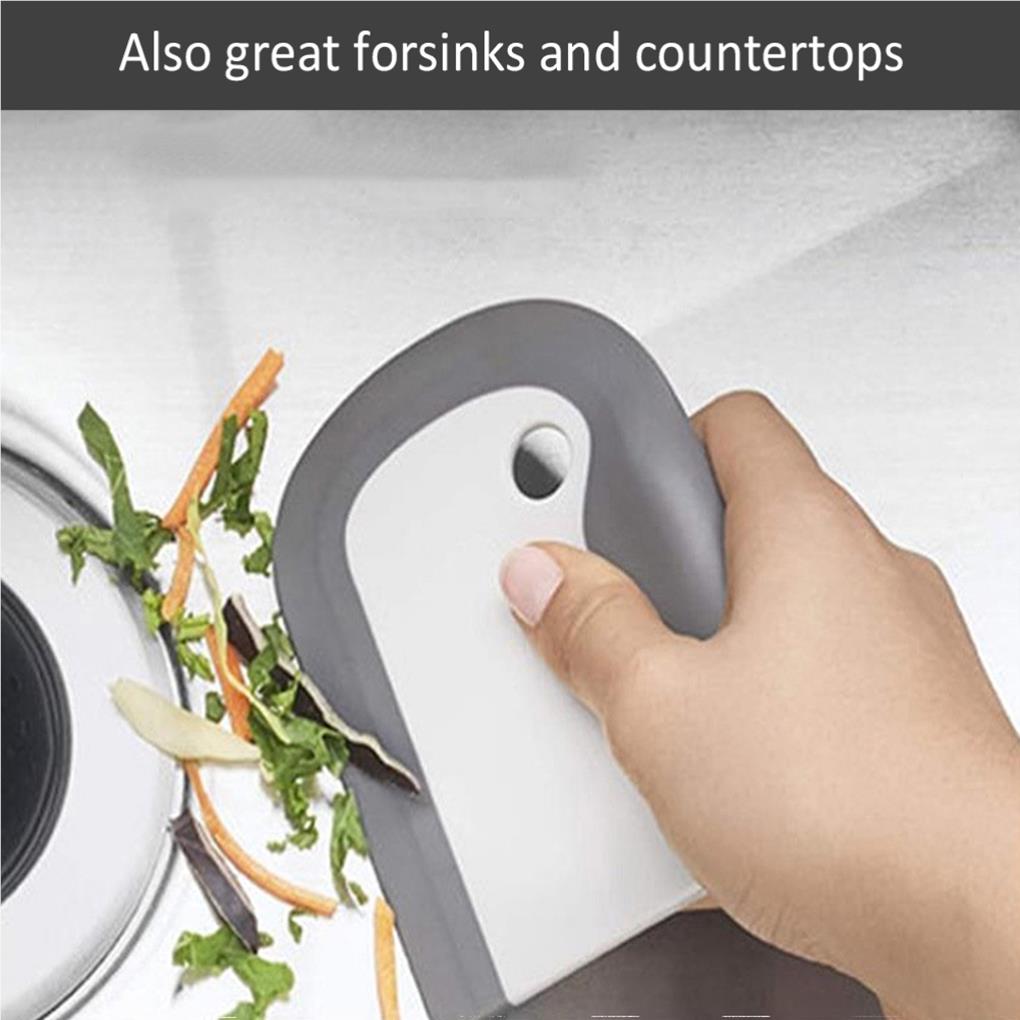 Dish Pan Scraper Plate Bowl Scraping Cleaning Board Handheld Manual Dishwashing Dirt Satin Remover Countertop Curved