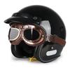 VGV 618 Open-Face-Helm, mehrere Visire zur freien Auswahl, integriertes Sonnenschild, Sicherheits-Fahrhelme für Damen und Herren für den Außenbereich