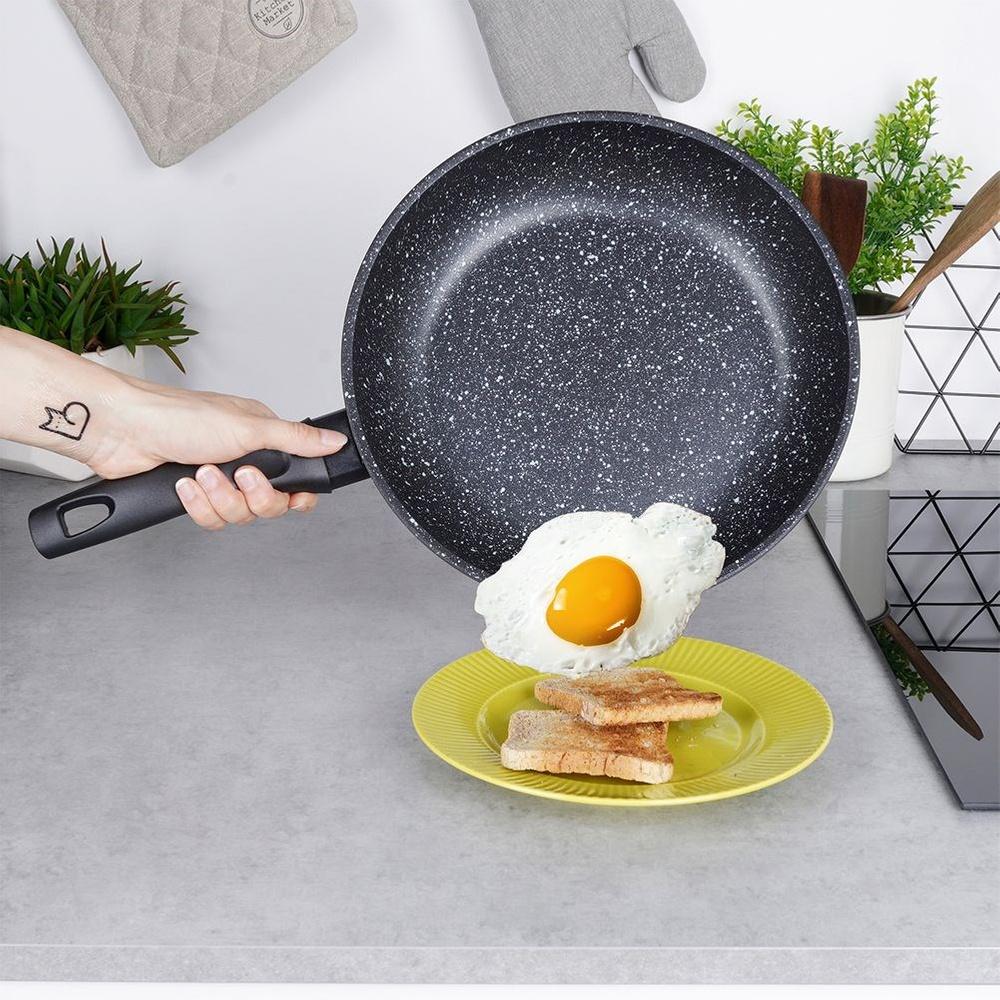 Patelnia Granitowa do Smażenia Duszenia Orion Grande 28 cm na Gaz Indukcje