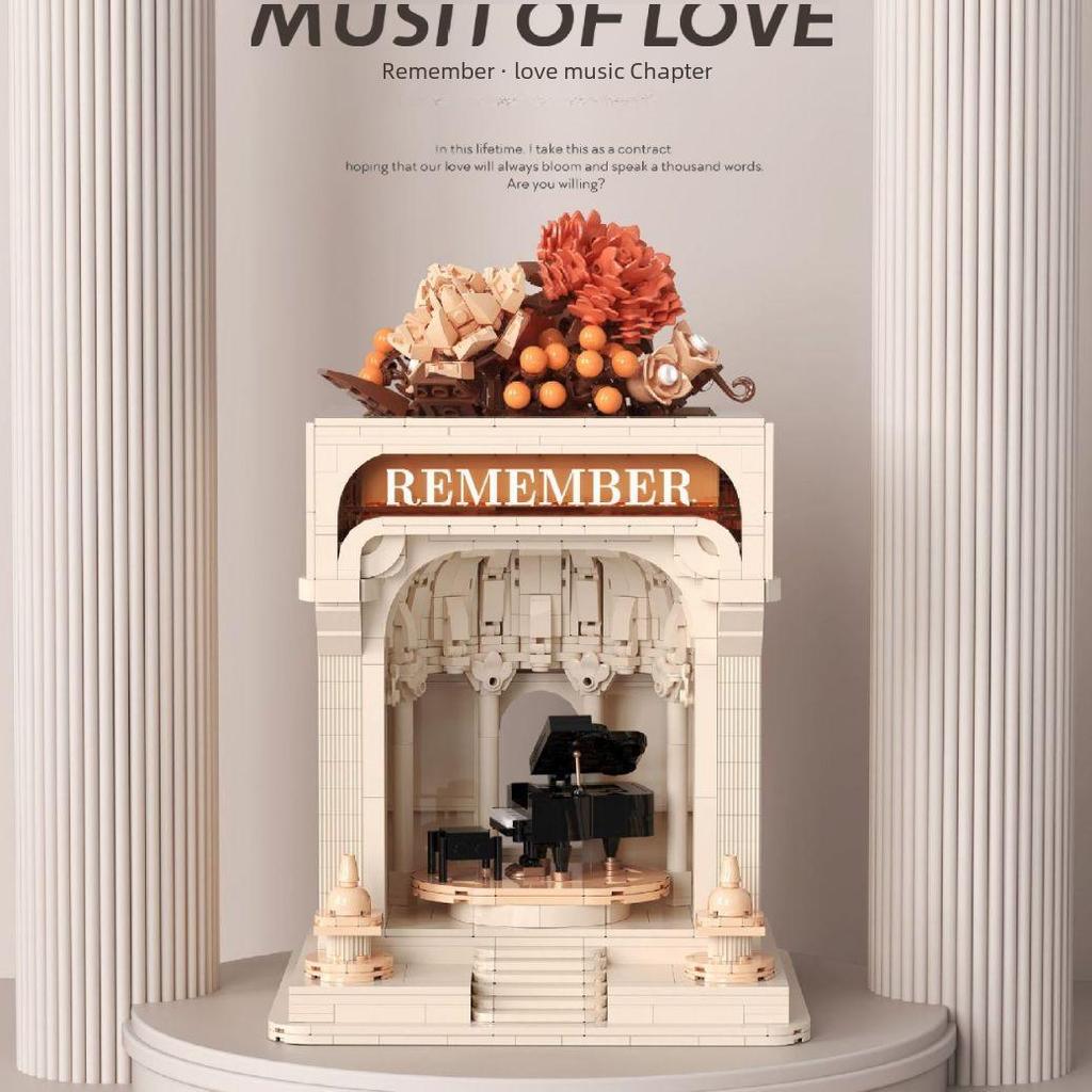 Belle Di Mini Partikel Kreative Desktop-Ornamente Liebe Serie DIY Spielzeug Bausteine