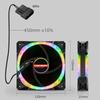 120mm LED Cooling Fan 12CM RGB Heatsink Rainbow Silent Fan Crushed Diamond PC Computer Case Fan Cooler Controller Dropshipping
