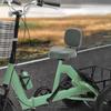 Dreirad-Sitzkissen mit Rückenlehne, Gepolsterter Hometrainer-Sattel - Grau Komfort-Ersatzsitz passend für dreirädrige Fahrräder für Erwachsene