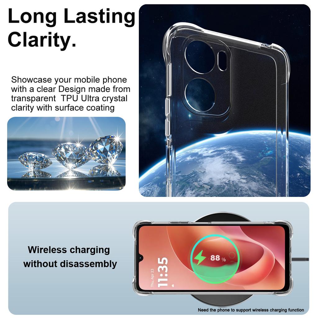 For Moto G06 Power 4G China Phone Case IMAK Shock-resistant Soft Case