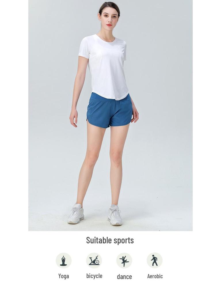 Ice-Cool Breathable Yoga T-Shirt: Quick-Dry, Moisture-Wicking Fitness Top