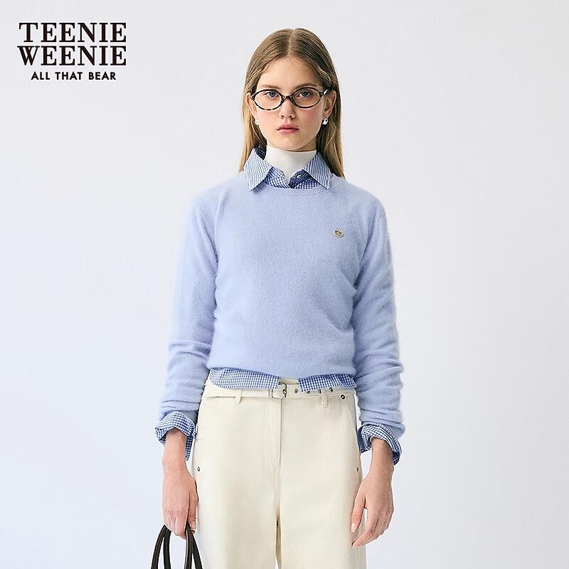 Teenie Weenie Women's Little Bear Round Neck Knit Sweater