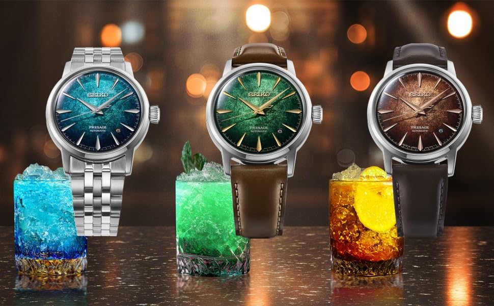 SEIKO PRESAGE Cocktail Time Automatické mechanické hodinky HCB001J Pánské 38,5 mm Funkce kalendáře a data Vyrobeno v Japonsku