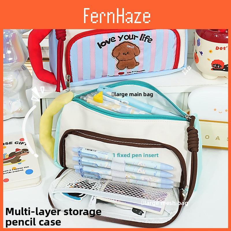 Retro Creativity Pencil Bag With Durable Composite Fabric For School And Gift