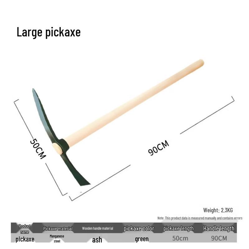 Heavy-Duty Manganese Steel Two-Purpose Pickaxe