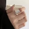 PANJBJ 925 Sterling Silver Irregular Geometry Ring for Women Versatile Minimalism  Accessories Jewelry Party Gift Dropshipping