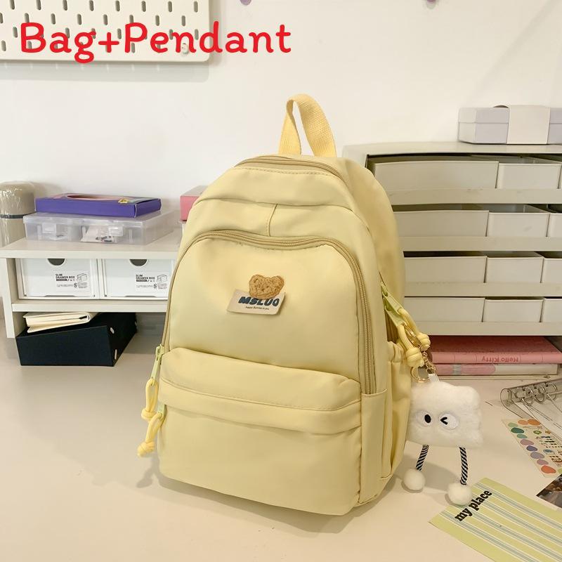 Style Girl Backpack With Water Resistant Nylon For School And Study Use