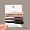 Frosted Coffee Hair Clips for Women - Forehead Bangs & Flyaway Control, Duckbill Design, Autumn/Winter Accessories