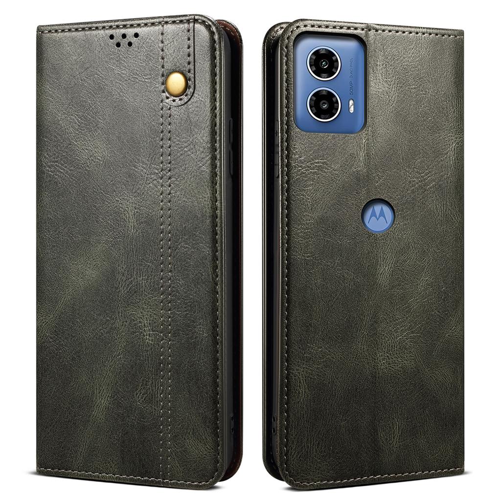 For Motorola Moto E14 4G/G04 4G/G04s 4G/G24 4G Case Leather Stand Magnetic Closing Phone Wallet Cover
