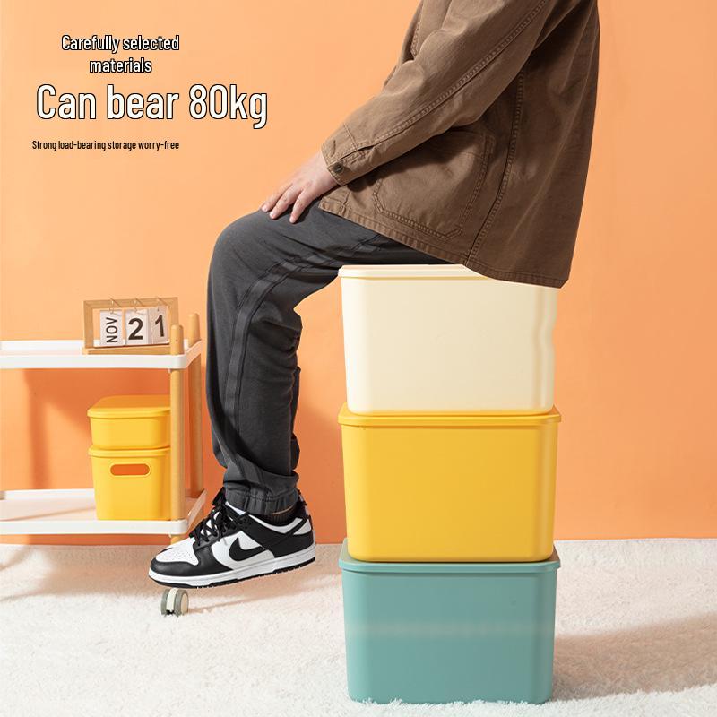 Stapelbarer Kunststoff-Aufbewahrungsbehälter für Haushalt, Wohnzimmer, Schlafzimmer, Studentenwohnheim - Spielzeug-Organizer