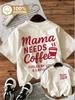 Casual Coffee 100%  T-Shirt Polyester Women's Fashion Print Round Neck Short Sleeve Top Vintage Shirt Design