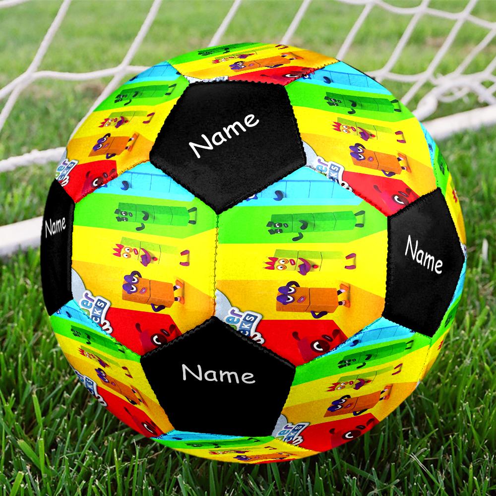 Custom Name Numberblocks Theme Size 5 Soccer Ball, Suitable for Both Indoor and Outdoor Matches, a Gift Suitable for Everyone.