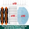 Compatible for Tefal Rowenta Explorer 20 40 45 50, Isweep X3 Accessories Main Brush Filter Side Brush Mop Colth