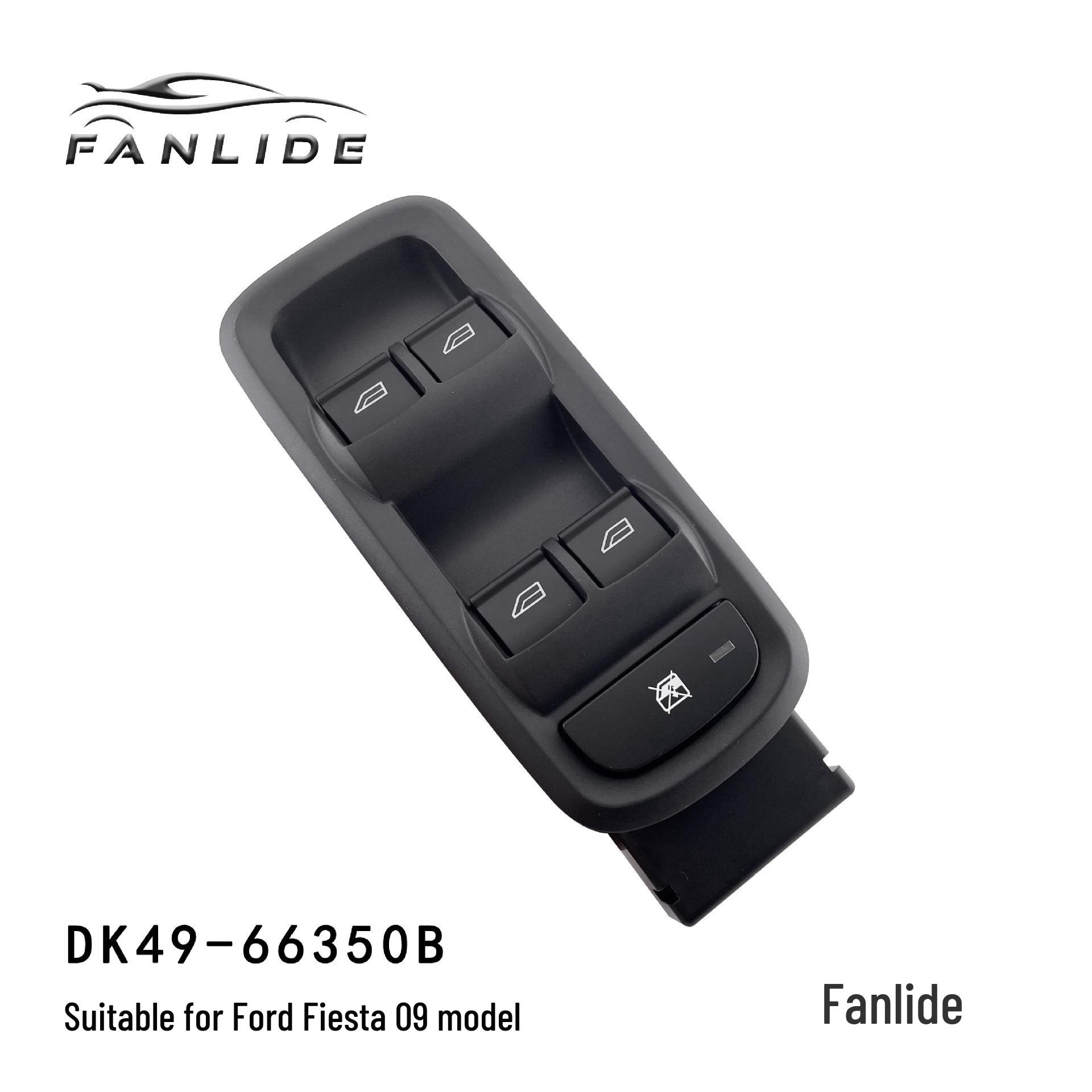 The DK49-66350B is a power window regulator switch for 2009+ Ford Fiesta models. Electric