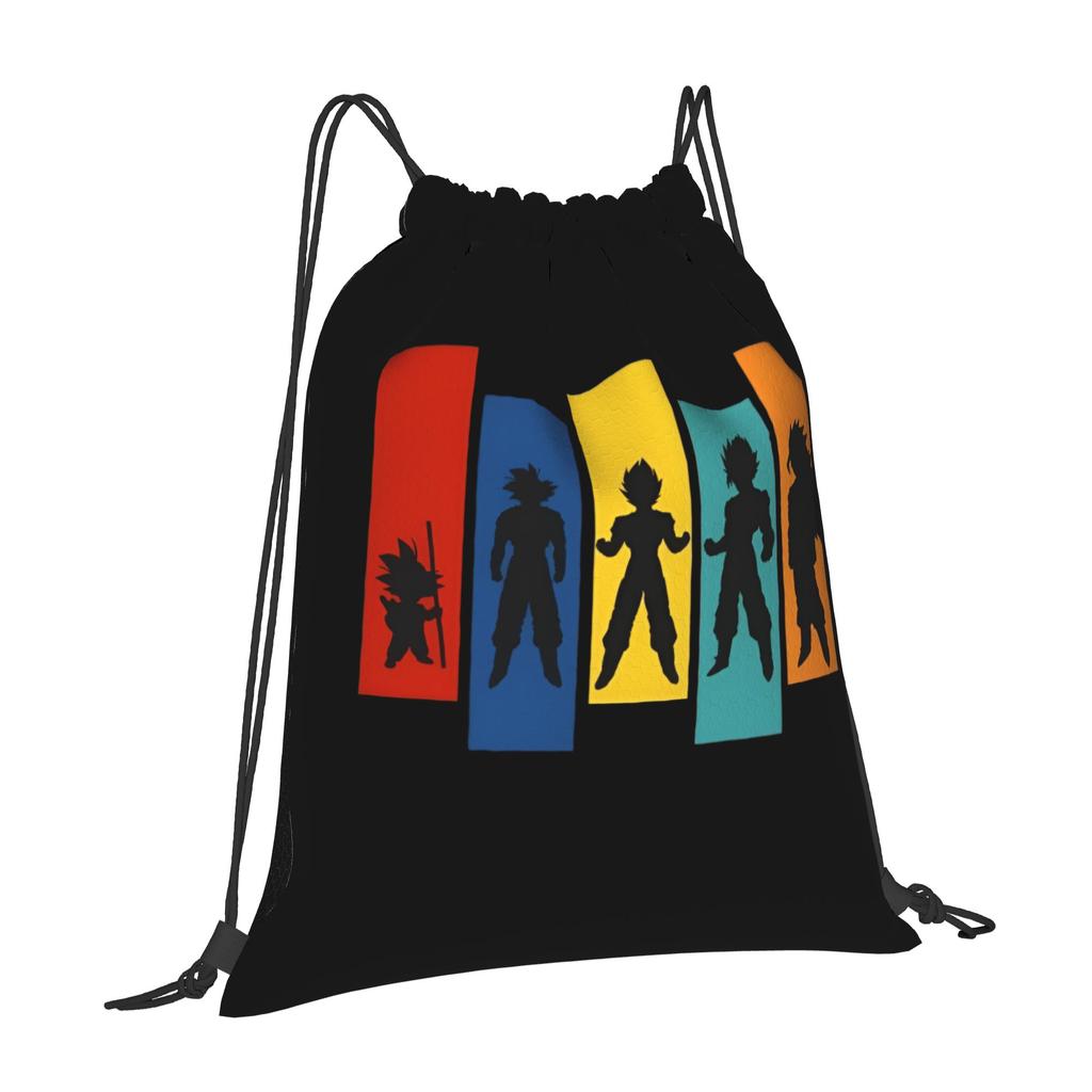 Custom DBZ Dragons Goku Ball Drawstring Bags for Training Yoga Backpacks Men Women Warrior Sports Gym Sackpack