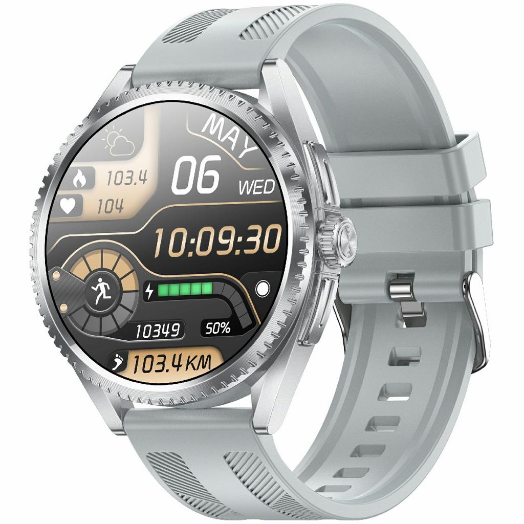 CF52 Smart Watch Bluetooth-compatible Call Fitness Tracker Health Monitor Smartwatch, Silicone Strap