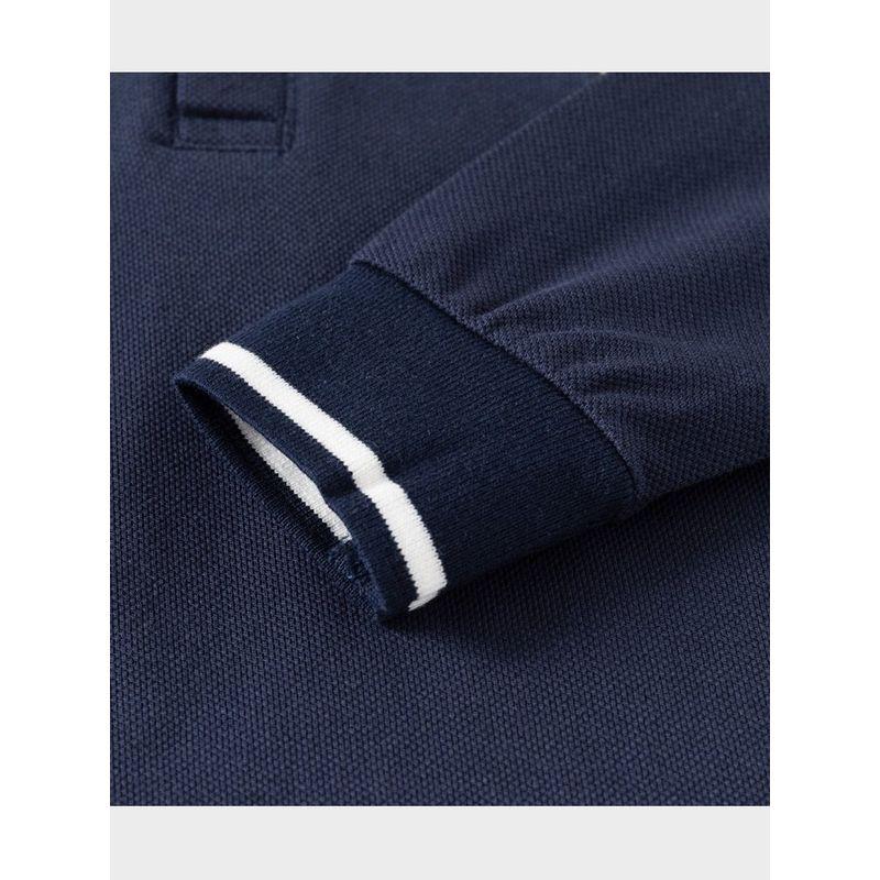 Babies' Long Sleeve T-shirt Spring and Autumn Boys Bear Polo Shirt Boys Baby Bottoming Lapel Pearl Cotton Tops Children's Clothing
