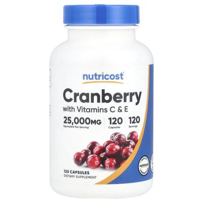 Cranberry, Vitamin C & E, 120 Capsules