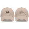 Neuer Papa Mama Stickerei Weiche Baumwolle Baseballkappe Mode Damen Herren Hut Sport Visier Snapback Kappe Sonnenhut Atmungsaktiv Outdoor Kappen
