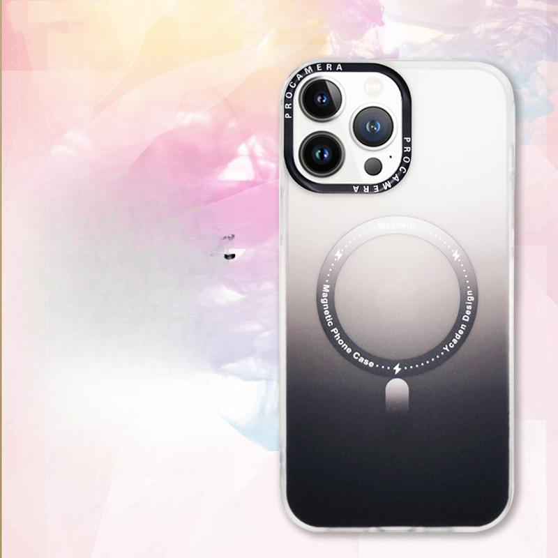 

Применимо к iPhone16PROMAX Градиентный Магнитный Чехол для Телефона, Apple 15 Матовый Защитный Чехол Magsafe 13/14 iphone 16promax