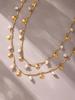 Qiong Yao Luxury Baroque Freshwater Pearl Necklace - Elegant Handmade Beaded Clavicle Chain for Women