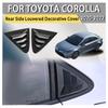 Cars Accessories Car Decoration Rear Side Louvered Decorative Cover For Toyota Corolla    Car Styling