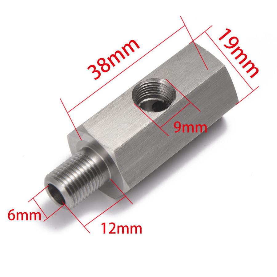 NPT Fitting Male~Female 1/8" To M12X1.5 Adapter Turbo Oil Pressure Sensor Gauge