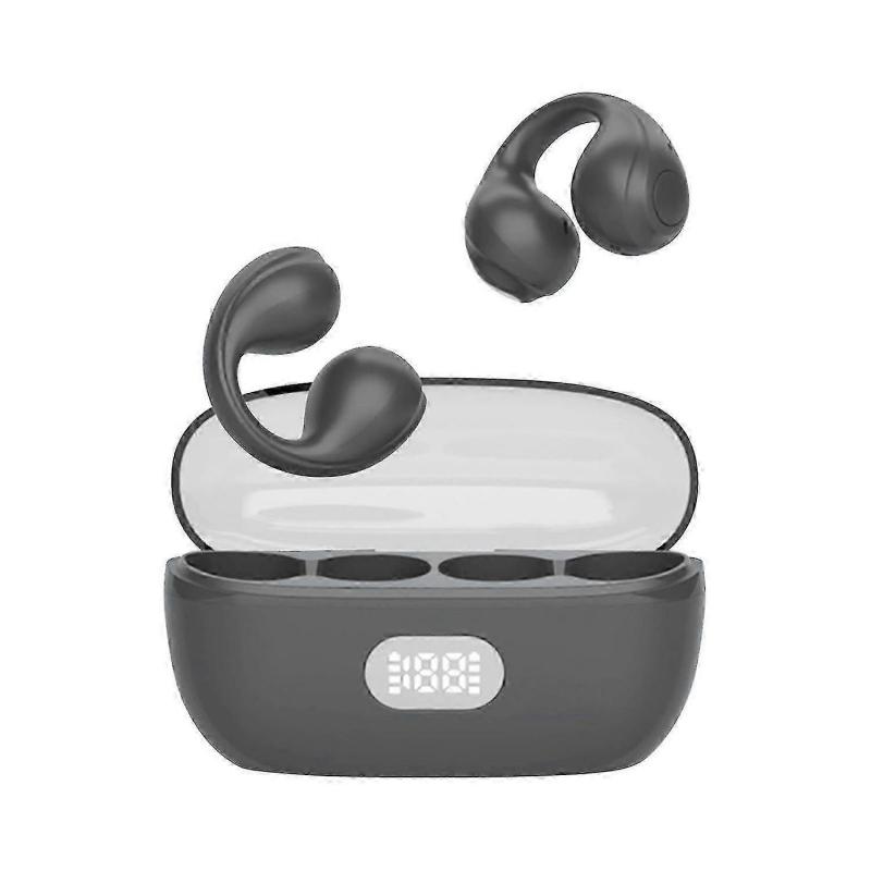 Wireless Bluetooth 5.3 Headphones, Wireless Ear Clip Headphones with Charging Box, Built-in Micropho