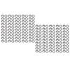 100 Set Brass Eyelet Kit 18mm Inner Diameter Metal Eyelet Grommet Kit for Tarps Fabrics Leather