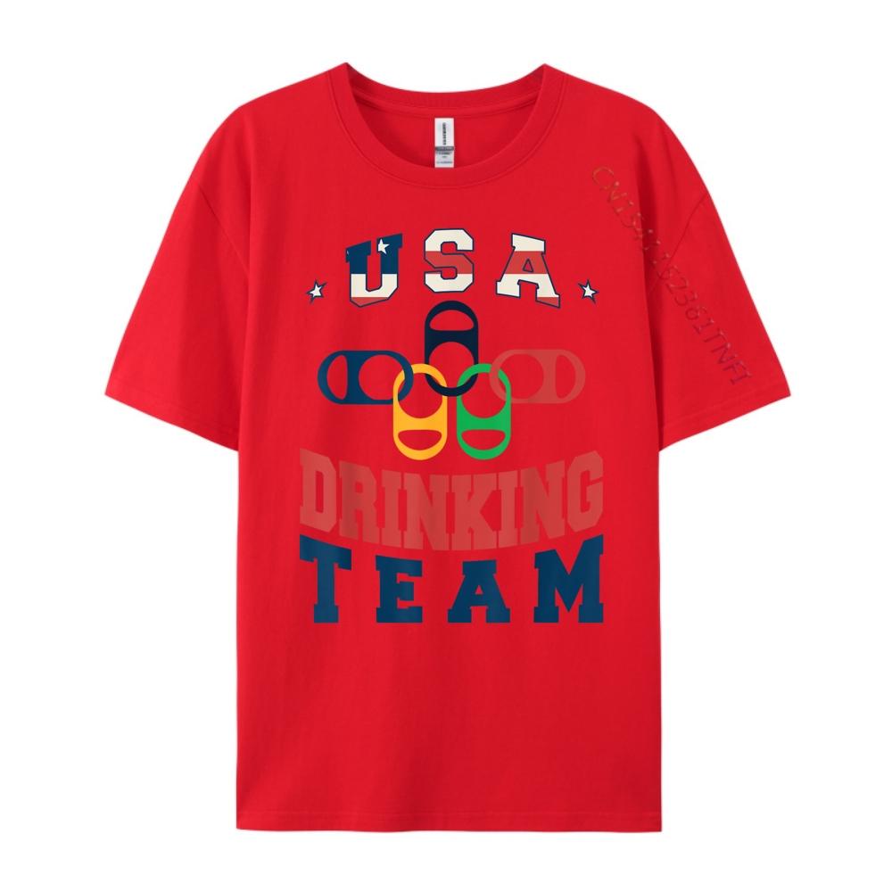 Merica Funny USA Drinking Team Patriotic USA America Streetwear Men Female Mens Clothing Deals Letter S