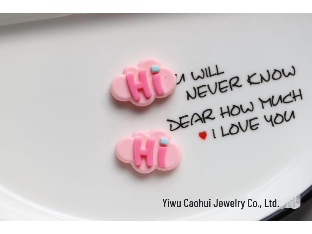 DIY Resin Jewelry Accessories: White Cloud Ink Letters for Boys & Girls