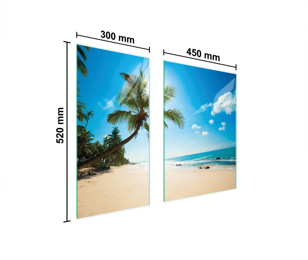 GLAS SCHUTZPLATTE BRETT 75x52 STRAND