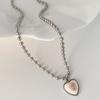 Colorful Butterfly Rabbit Collar Chain Cute Heart Pendant Necklace for Girls Sweet Heart Clavicle Chain Jewelry Women