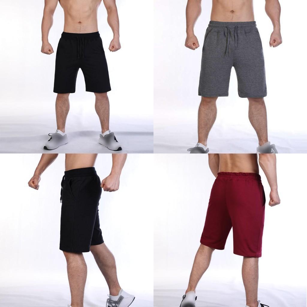 Mens Plain Elasticated Gym Shorts Comfy Sports Jogging Trousers S-3xl Black