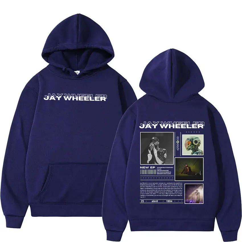 Rapper JAY WHEELER Tour 2024 New Hoodie Men's Hip Hop Fashion Pullover Sweatshirt Retro Long Sleeve Oversized Hoodies Streetwear