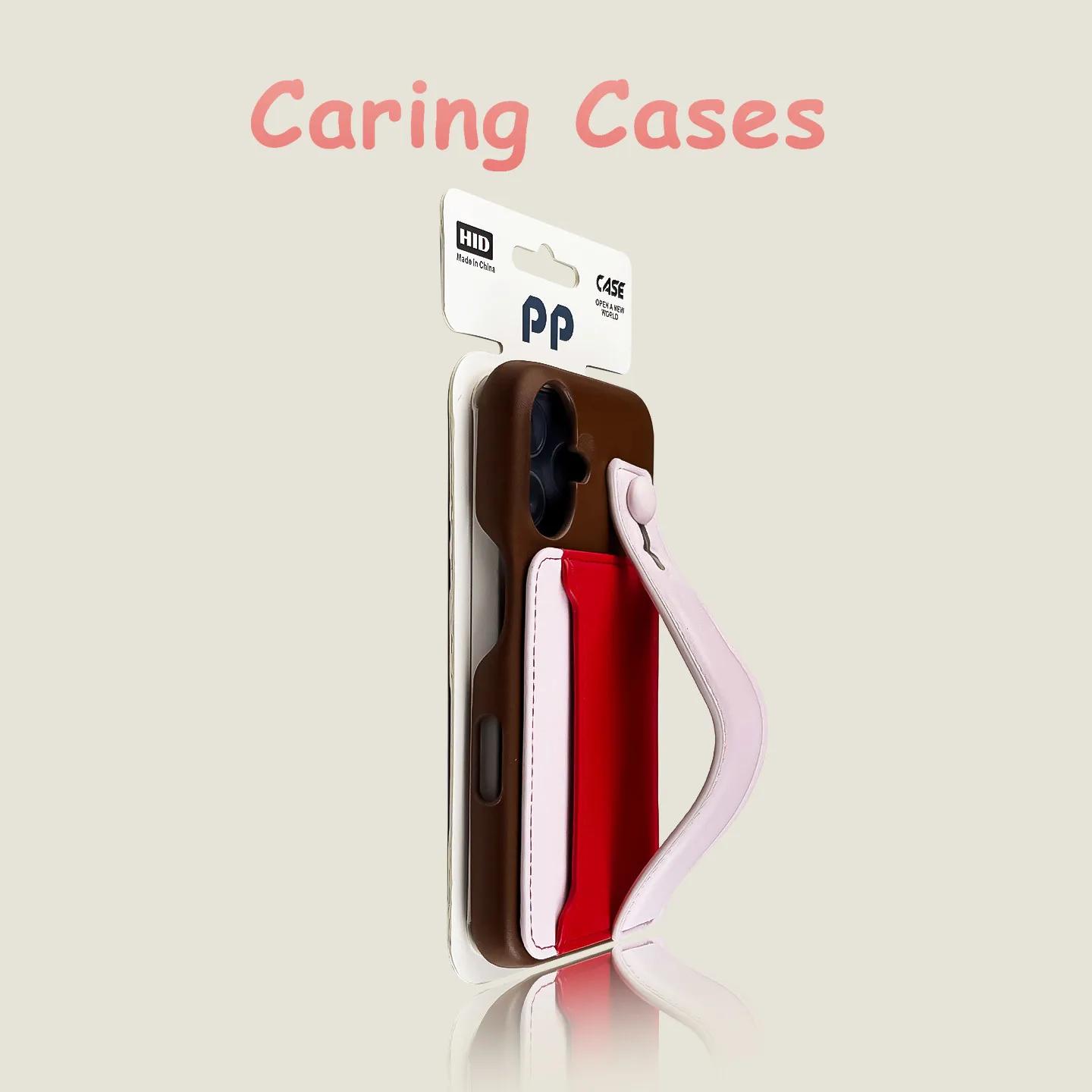 

For iPhone 17 Pro Max Case Colorblock Leather Strap Card Holder Compatible with iPhone 16 15 14 13 12 11 iPhone 13