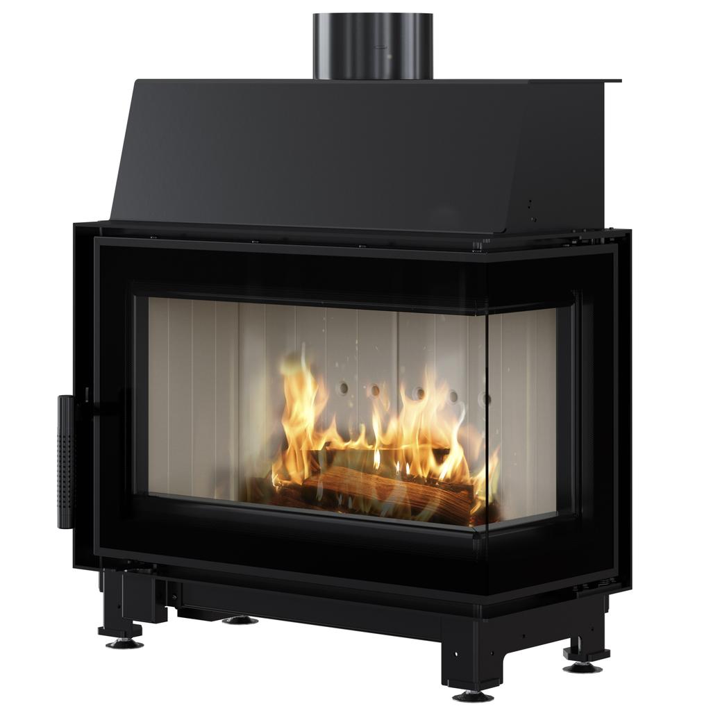 Right Steel Air Fireplace KRATKI SIMPLE 6 kW 150