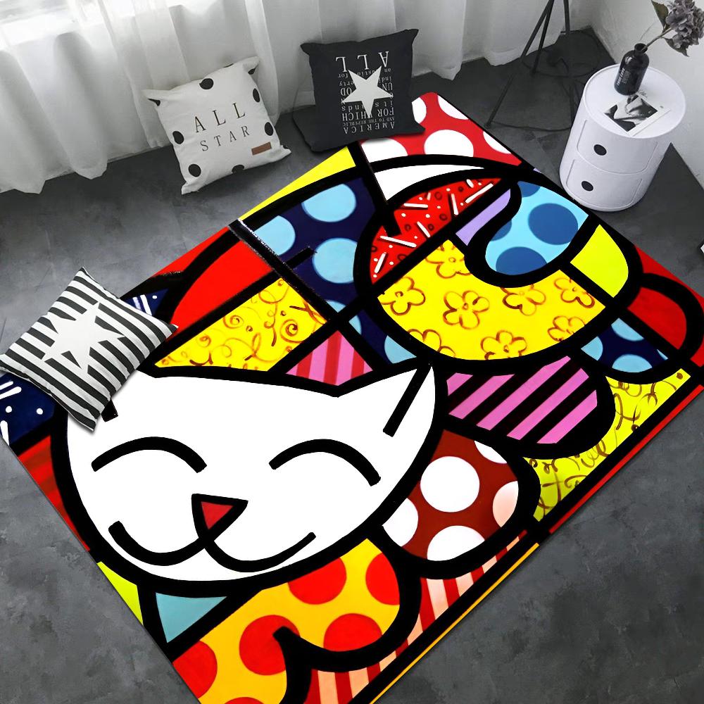 Britto Bathroom Mat Kids Room Bedroom Decoration Balcony Anti-Slip Doormat Living Room Bedside Area Rugs