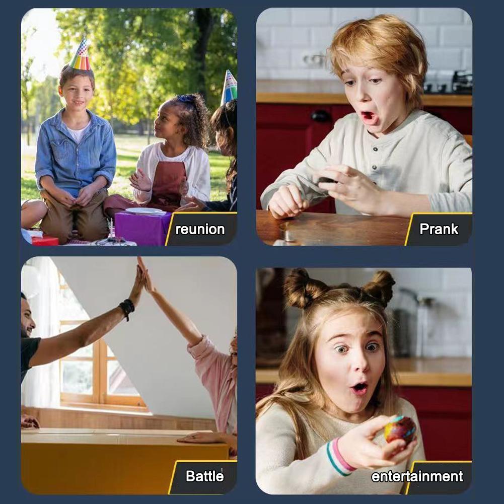 Funny Lie Detector Finger Shock Game, Dare Game for Christmas Holiday, Adjustable Shock Intensity, Safe Non-Harmful, Perfect for