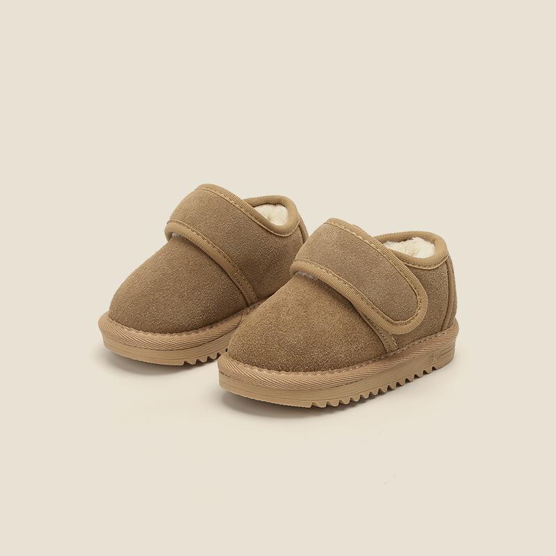 Winter Step-Ahead Velvet-Lined Baby & Toddler Snow Boots - Solid Color, Short Style for Boys & Girls